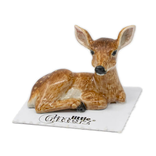 Pippin Dear Fawn Curled Porcelain Miniature