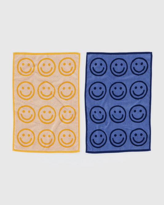 BAGGU Hand Towel Set - Happy Blue Marigold