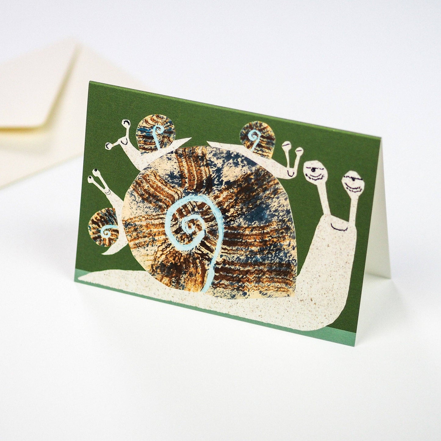 Snail Family Card with envelope