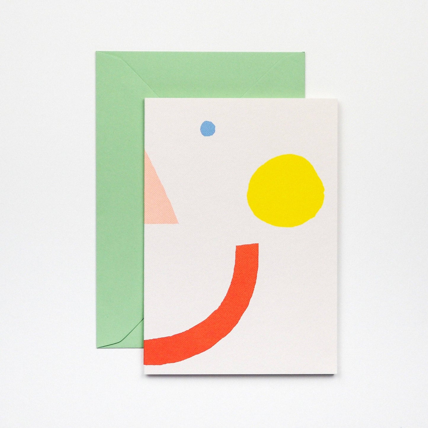 Smiley Face Card shown at an angle
