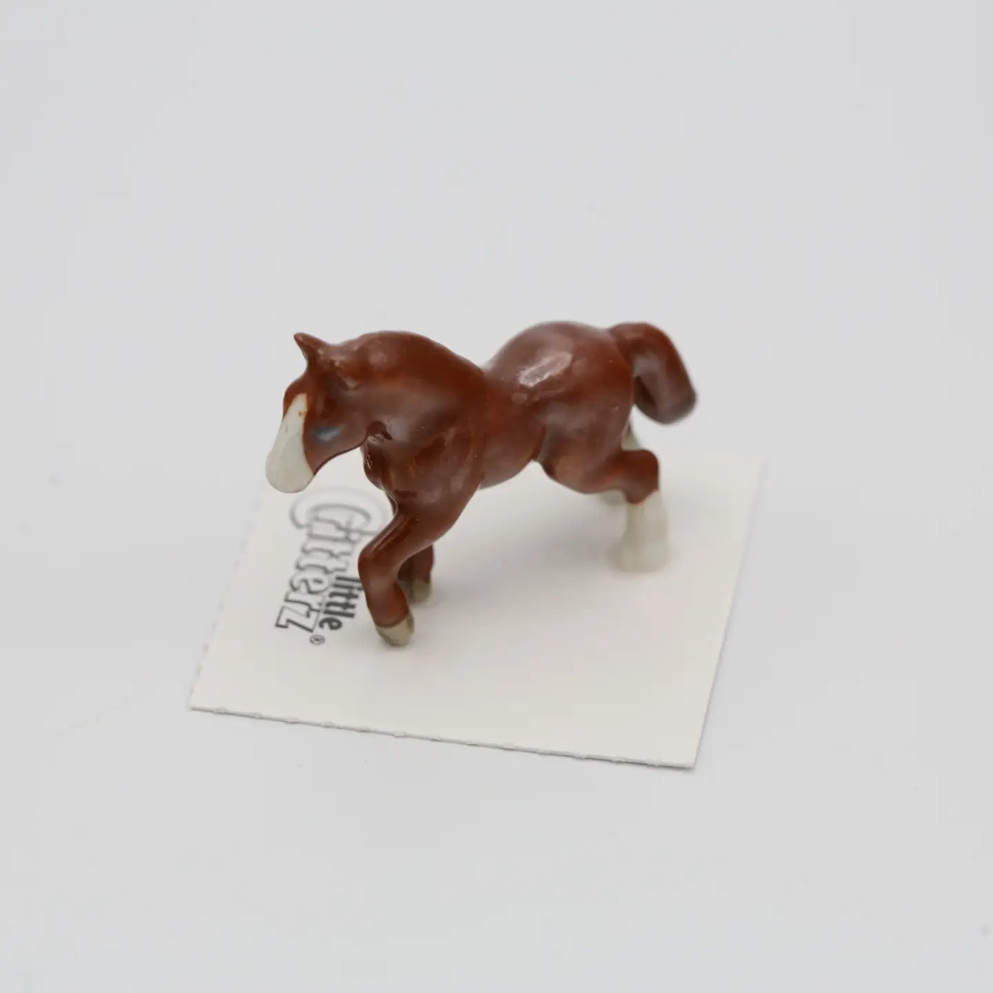 Chestnut Thoroughbred Porcelain Miniature