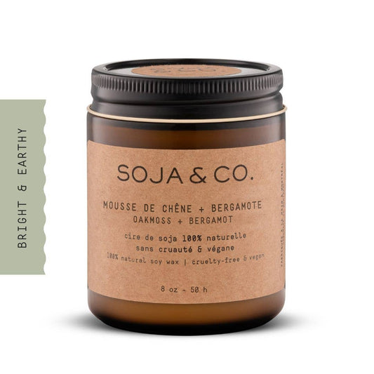 SOJA & CO. Soy Wax Candle - Oakmoss + Bergamot