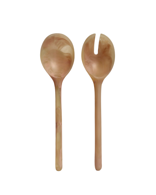 Salad Server Set - Coral