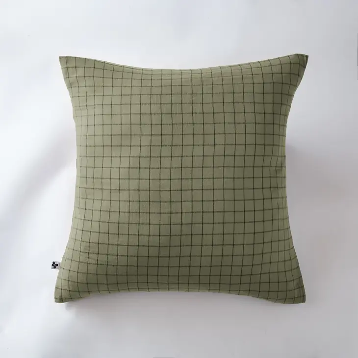 Mix Cotton Gauze Cushion Cover 24" Rosemary