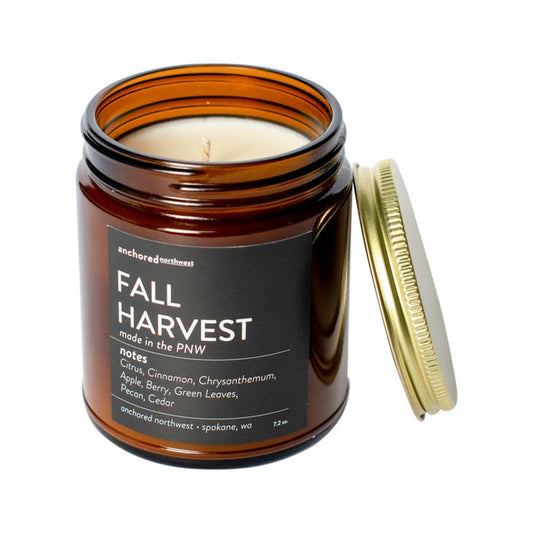 Fall Harvest Amber Soy Candle.