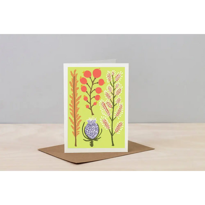 Studio Wald - UK Made - All Occasions A6 Card- Dried- Yellow