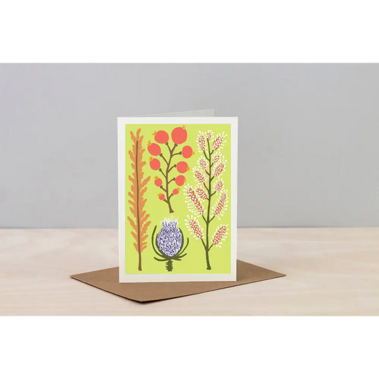 Studio Wald - UK Made - All Occasions A6 Card- Dried- Yellow