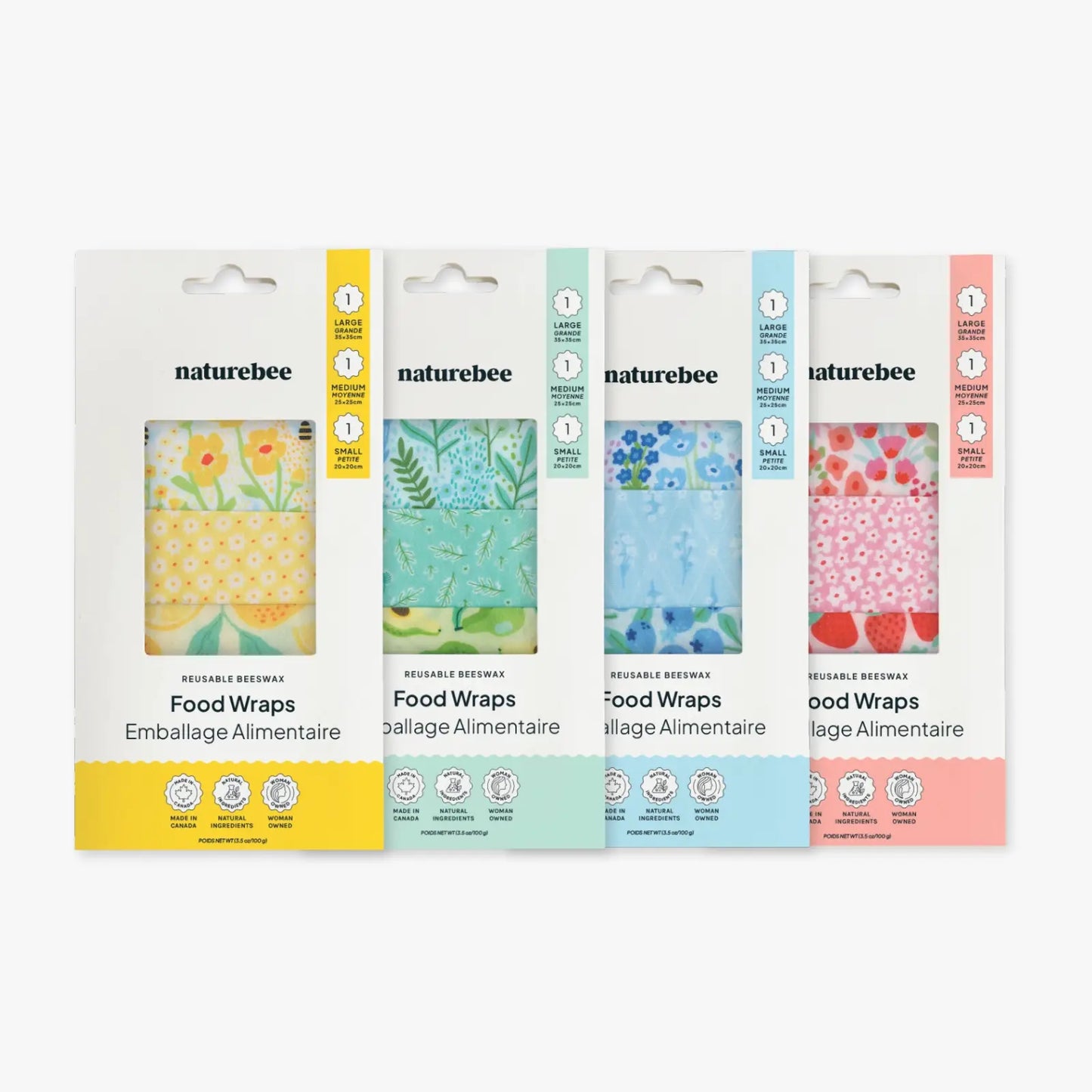 Beeswax Wrap Variety Set - Pink