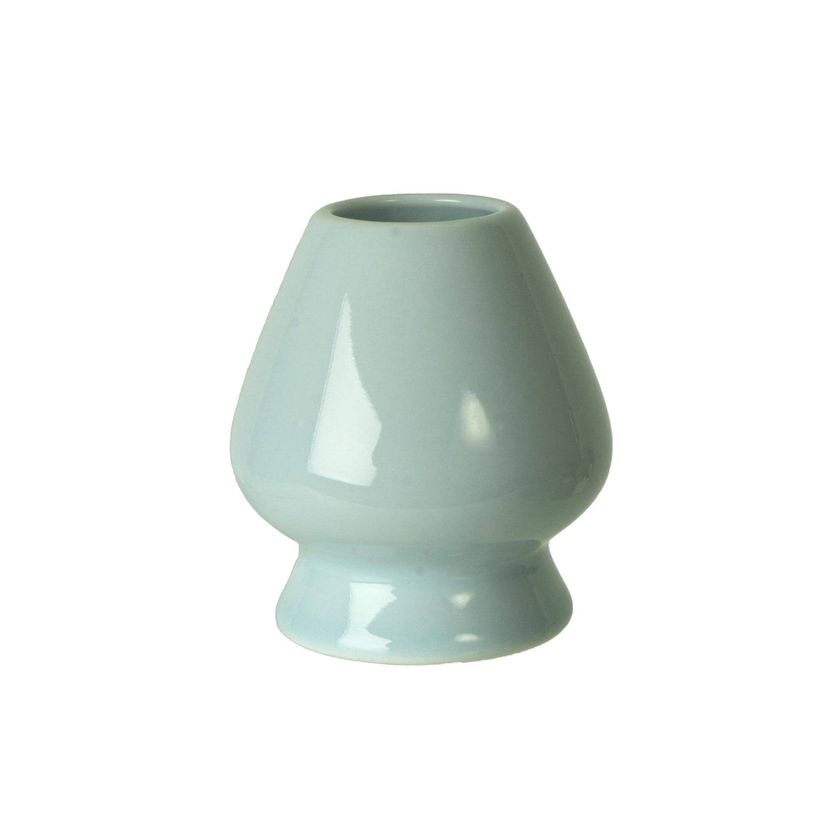 Pale powder blue porcelain matcha whisk stand - PABOOM
