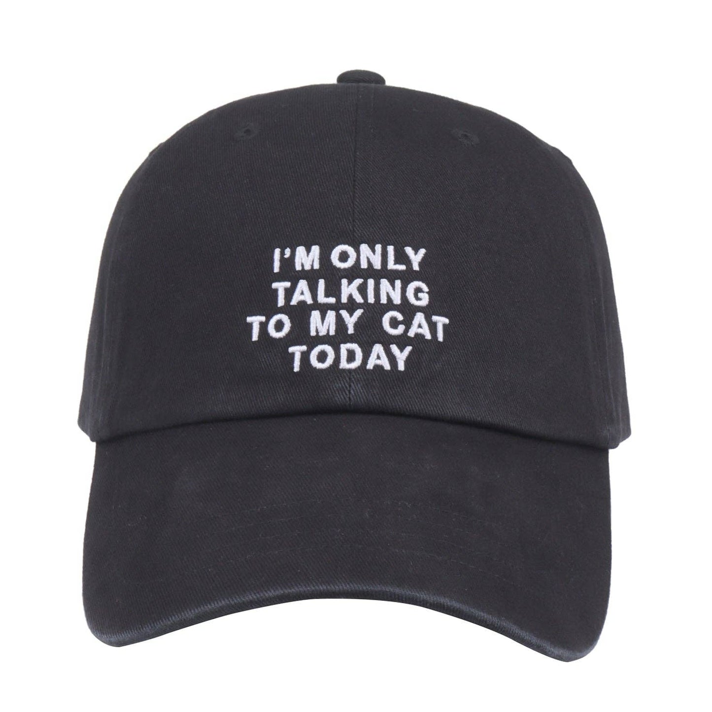 I'm Only Talking to My Cat Today Hat - Pink