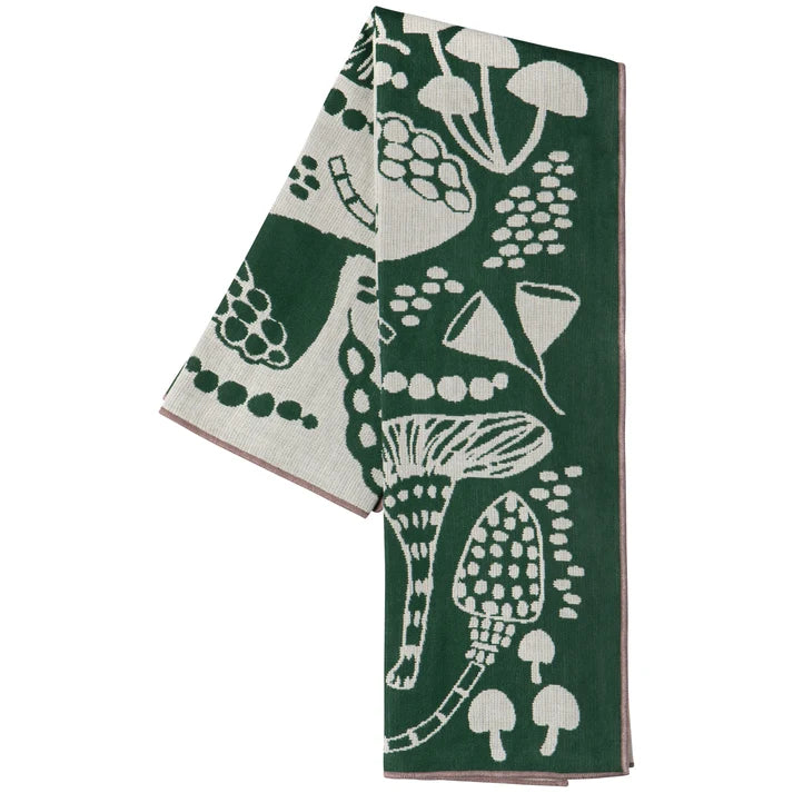 Wildgrove dishtowel hanging to show its full length and pattern repeat – PABOOM