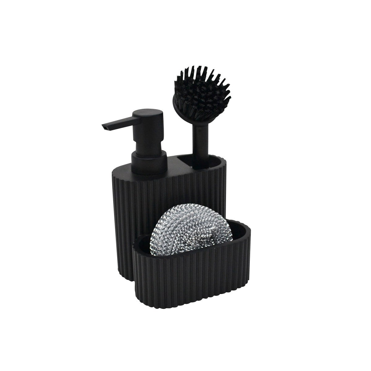 Black Soap Pump with Accessories