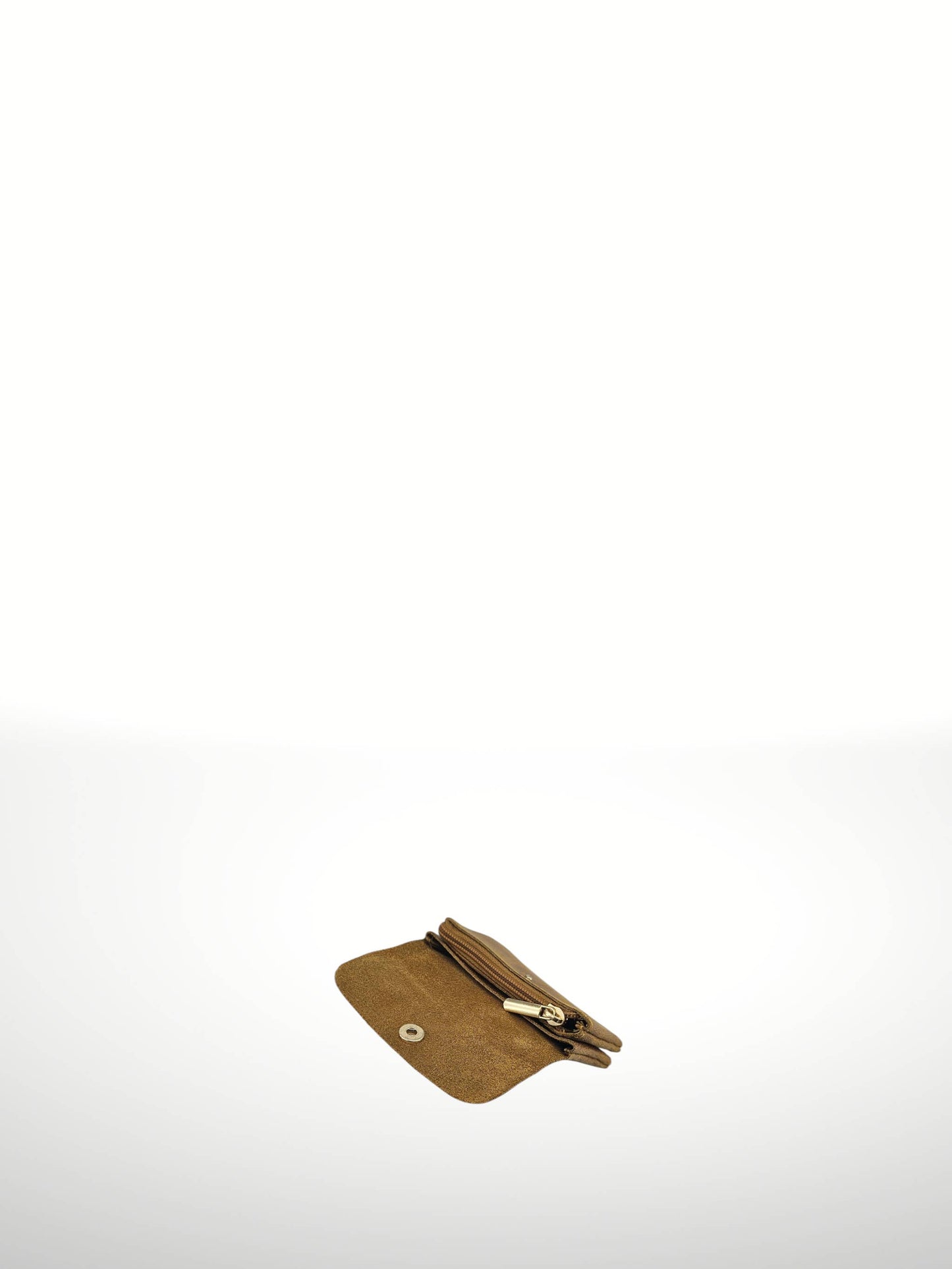 Katerina Suede Leather Wallet - Black