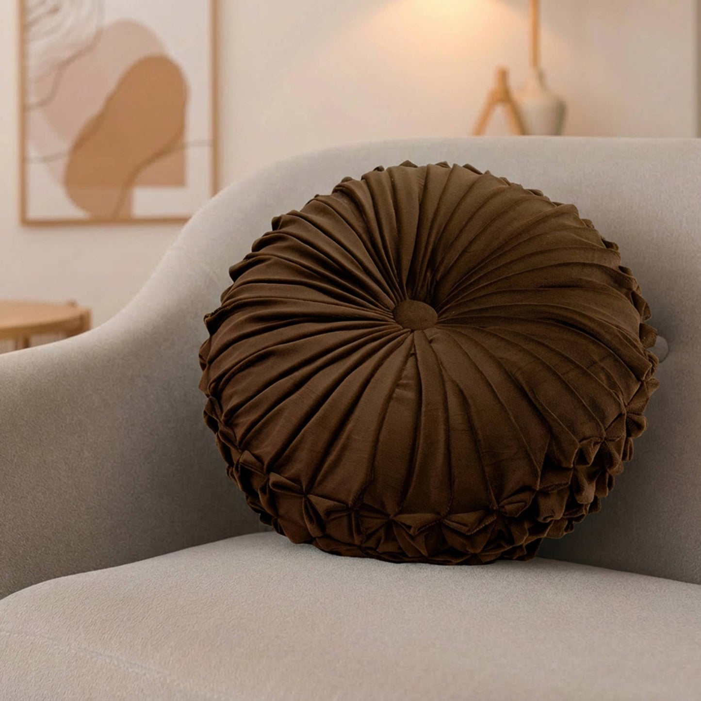 Velvet Round Cushion