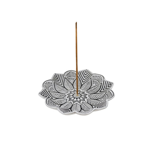 Lotus Incense Holder White