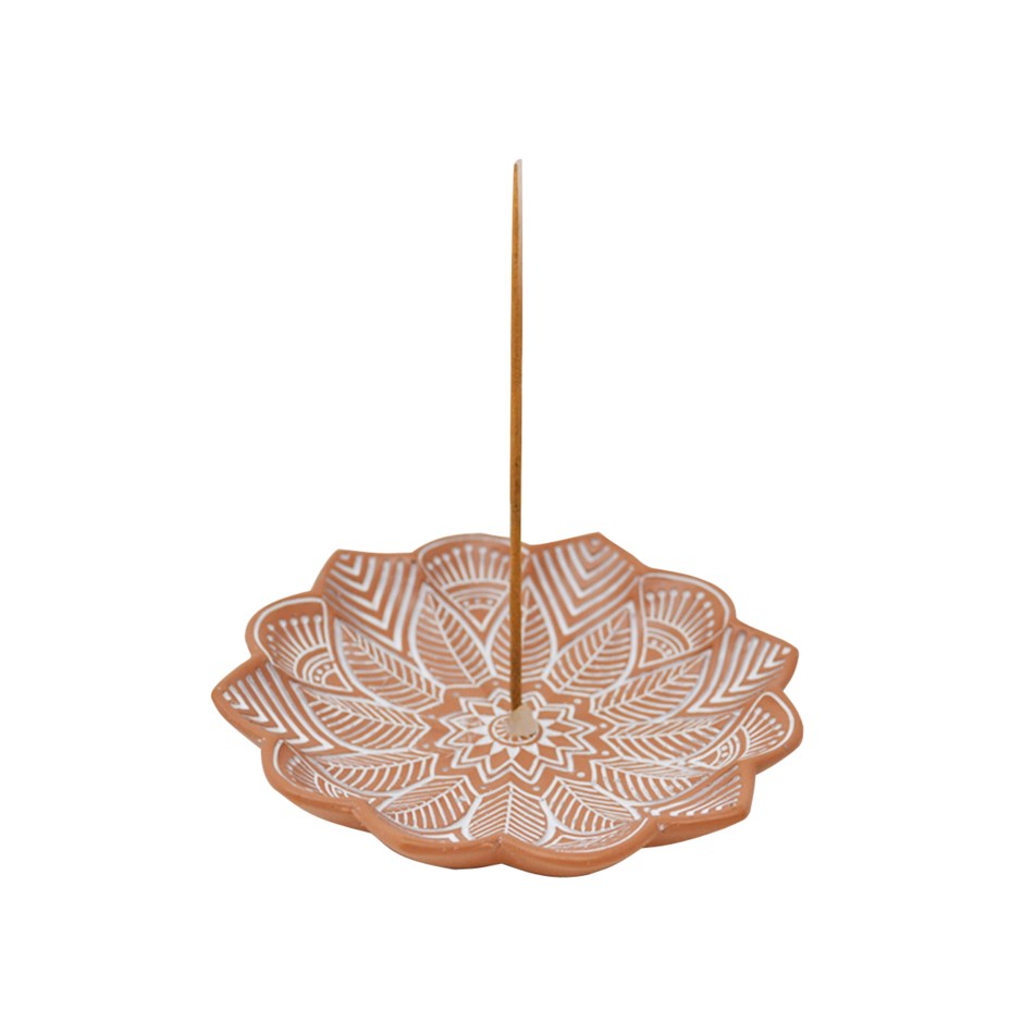 Lotus Incense Holder Brown