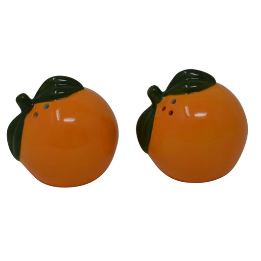 Orange Salt + Pepper Shakers