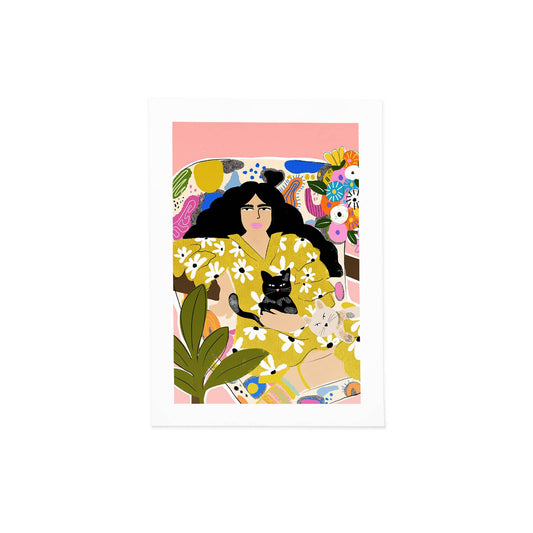 I am Friends with Cats Art Print