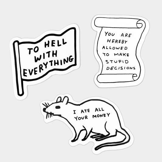 Stupid Desicions Sticker Sheet