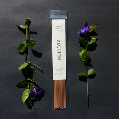 Requiem Incense Sticks - Small Batch Vancouver Island (20 Sticks) - Gingerwood + Palo Santo