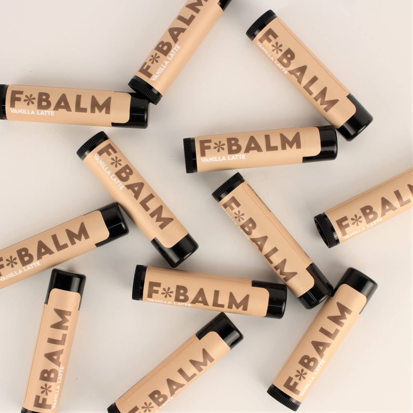 Charleston & Harlow Vanilla Latte lip balm bundle of six tubes