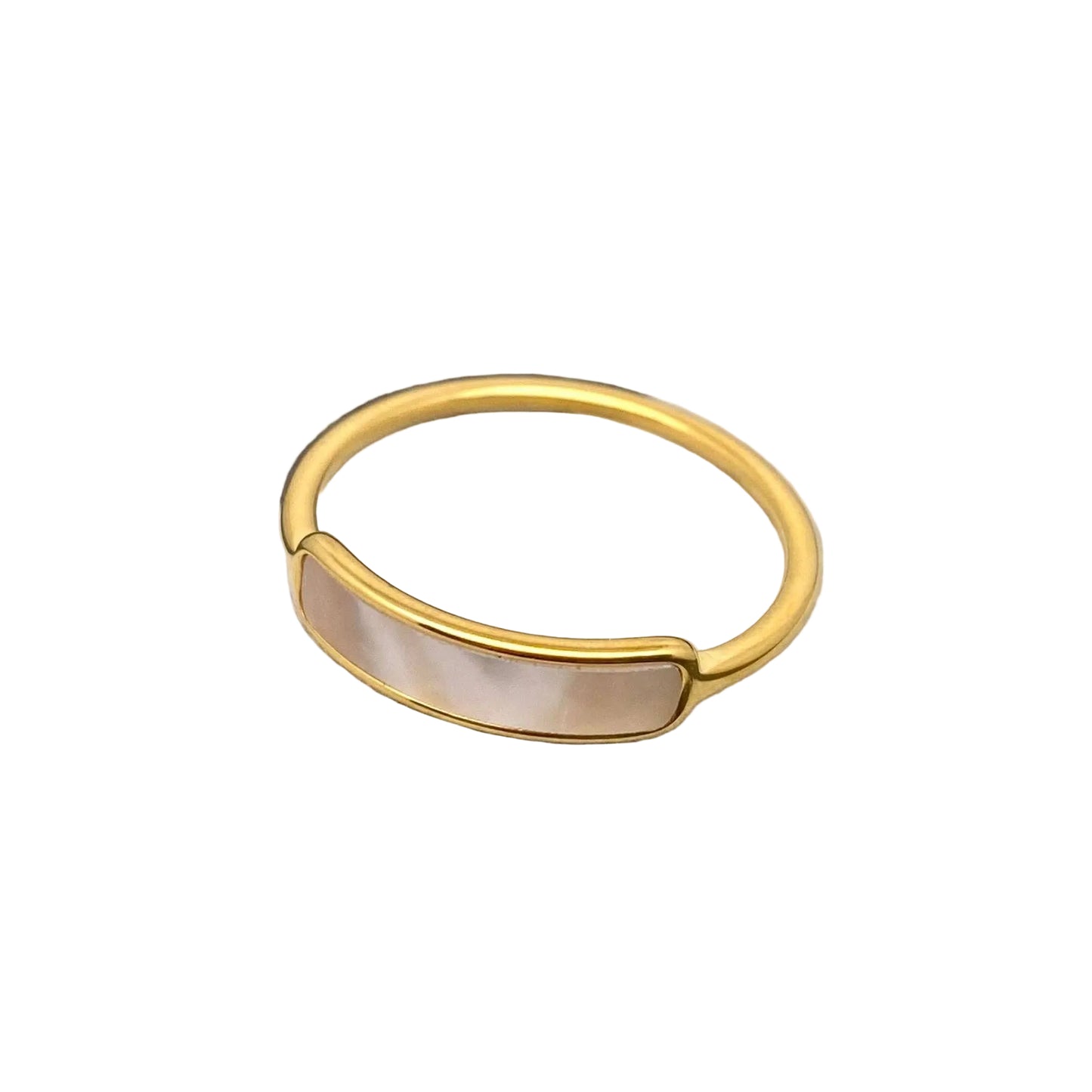 Curved Shell Fine Ring