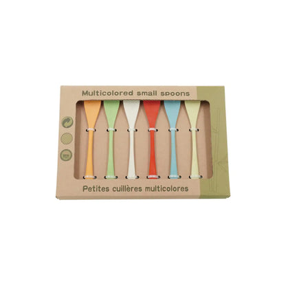 Multicolored Small Bamboo Fibre Spoons