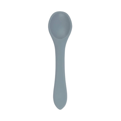 Baby Silicone Weaning Spoon - Silver Sage