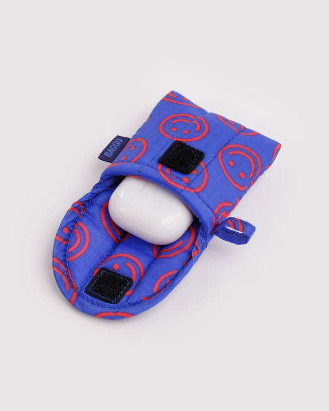 BAGGU Puffy Earbuds Case Mini Cobalt Happy