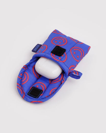 BAGGU Puffy Earbuds Case Mini Cobalt Happy