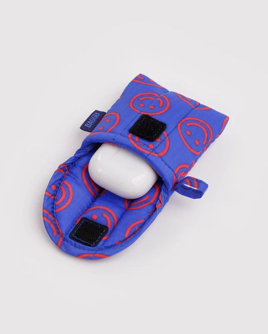 BAGGU Puffy Earbuds Case Mini Cobalt Happy
