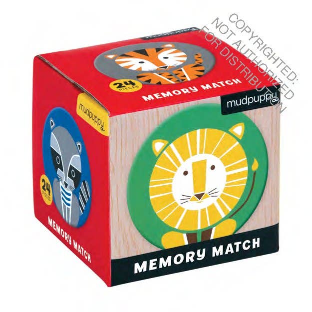 Geometric Animals Mini Memory Match Game