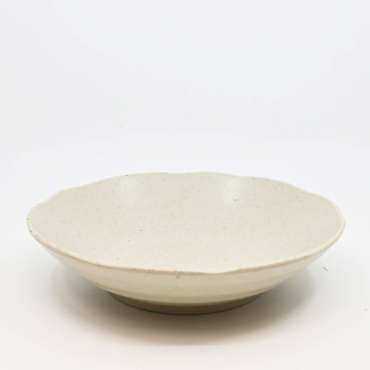 Nature White deep plate styled with pasta - PABOOM