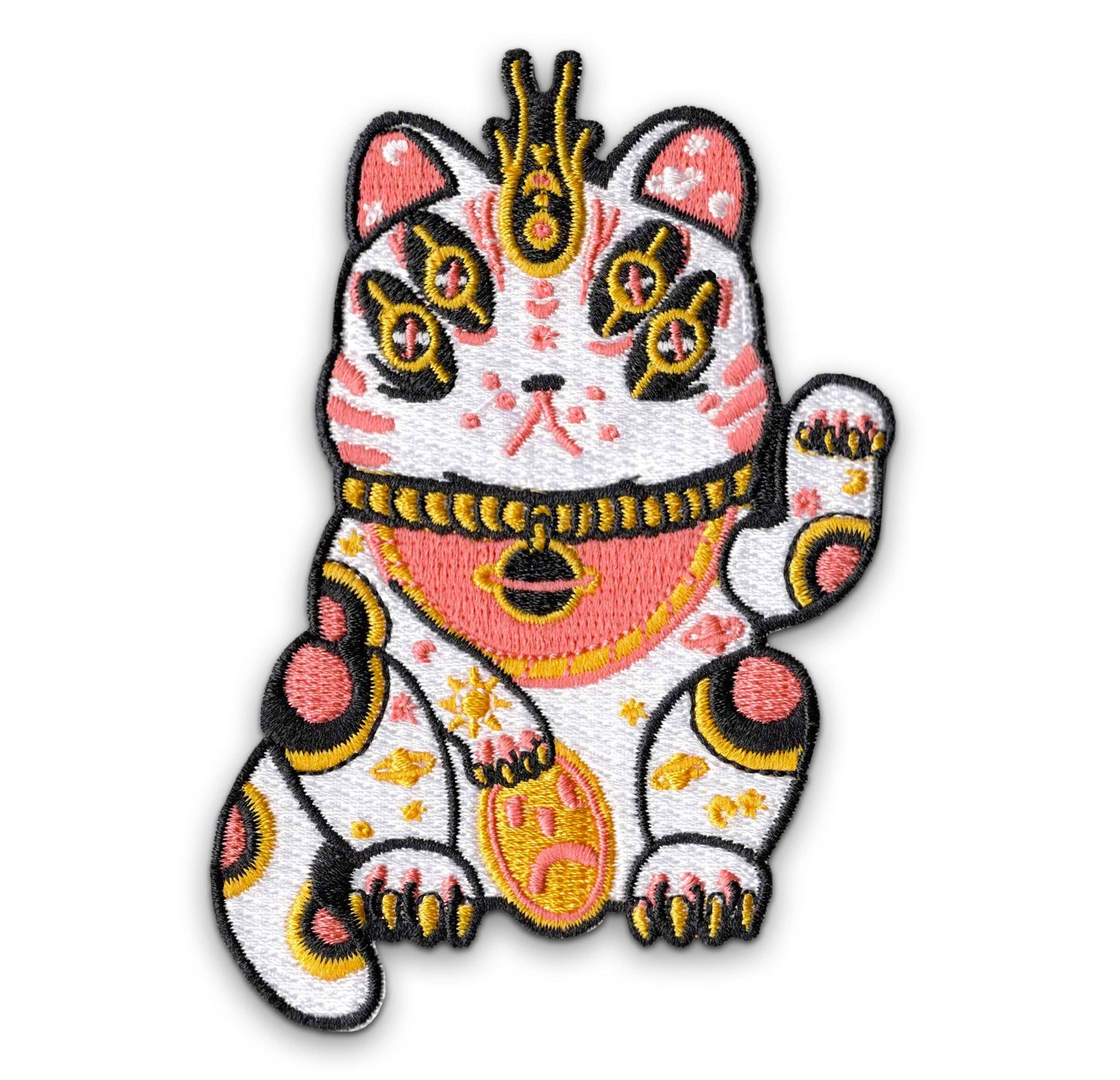Lucky Space Cat Riso Print