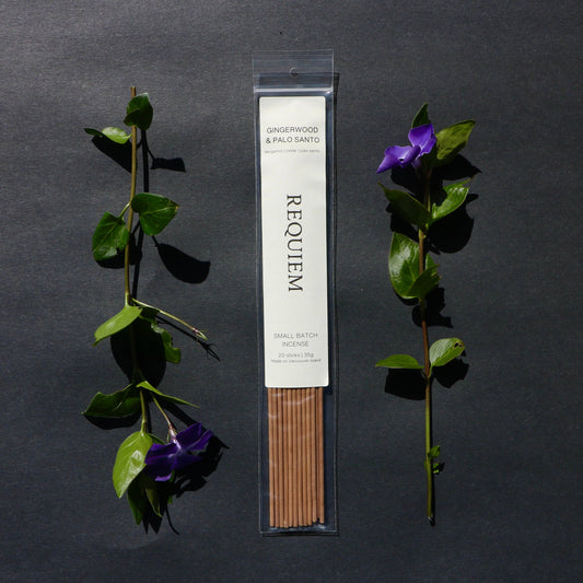Requiem Incense Sticks - Small Batch Vancouver Island (20 Sticks) - Gingerwood + Palo Santo