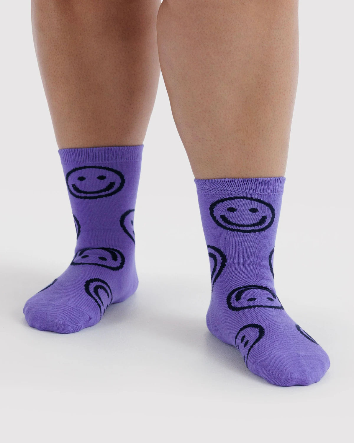 BAGGU Crew Sock - Lavender Happy