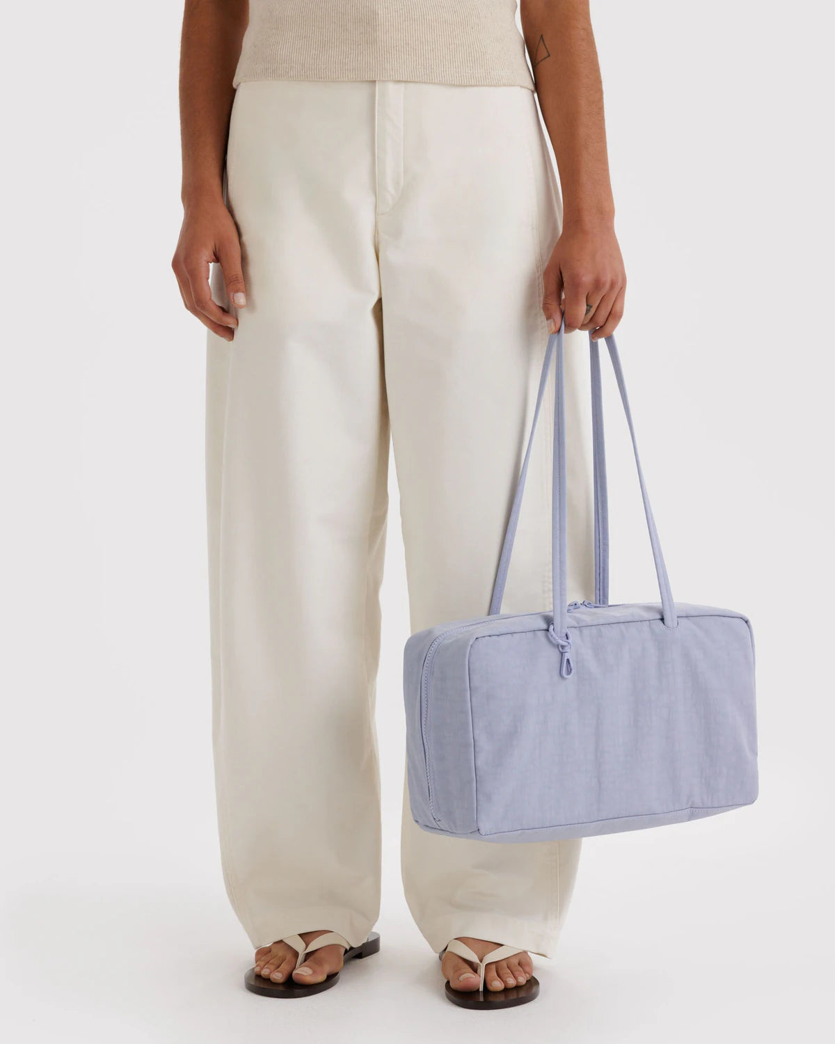 BAGGU Medium Nylon Bowler Bag - Mist