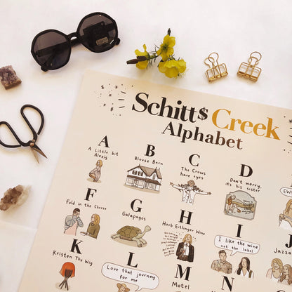 Schitts Creek Alphabet Poster