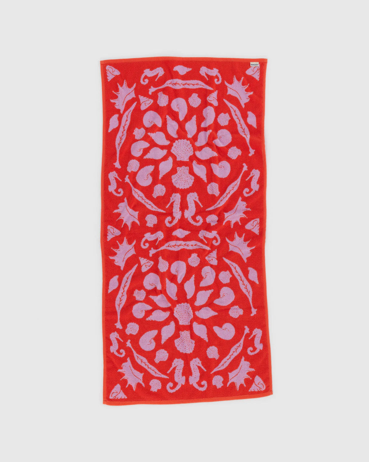 BAGGU Organic Cotton Bath Towel - Sea Shells