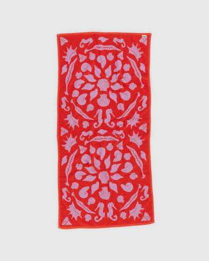 BAGGU Organic Cotton Bath Towel - Sea Shells