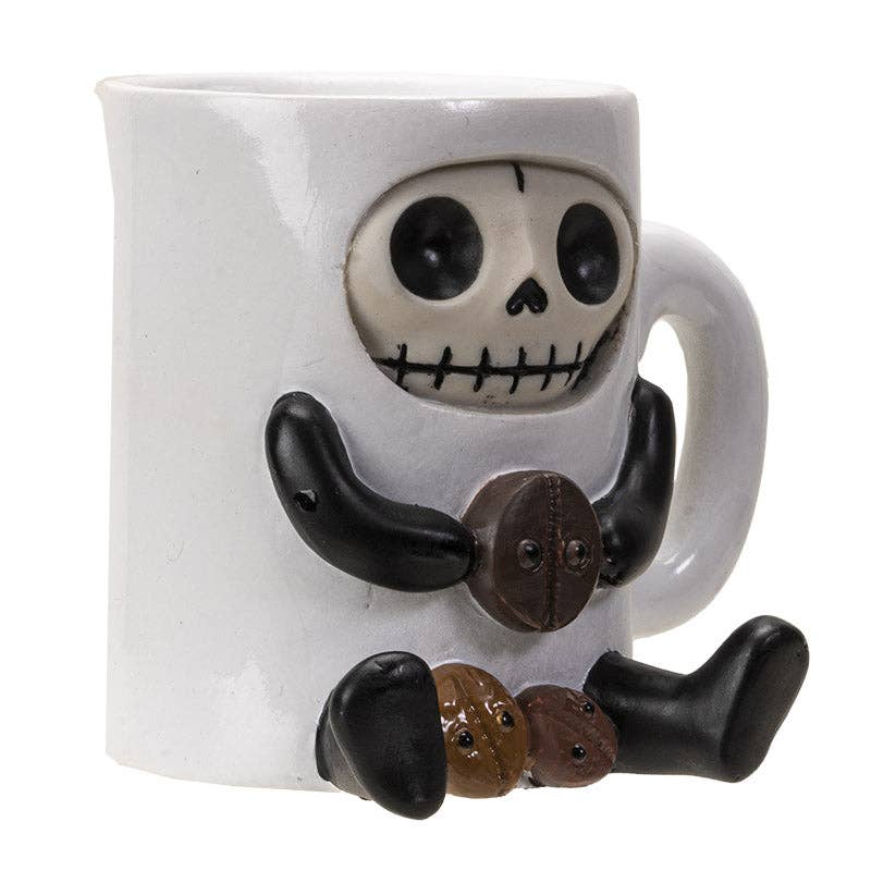Furrybones Joe figurine shown from the back