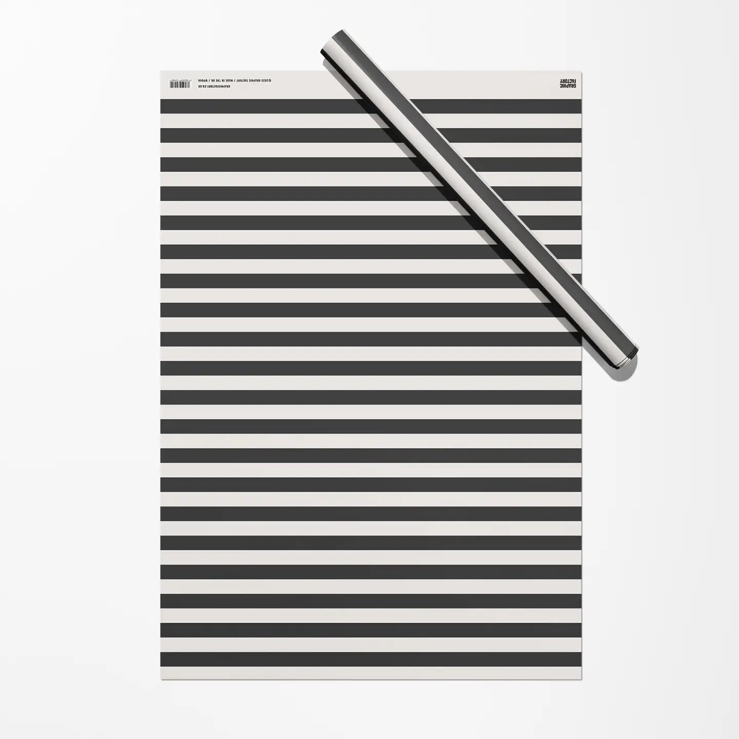 Black Stripe Gift Wrap