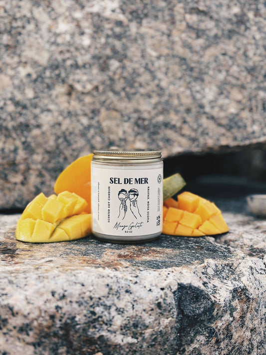 Sel de Mer Soy Candle - Mango Gelato