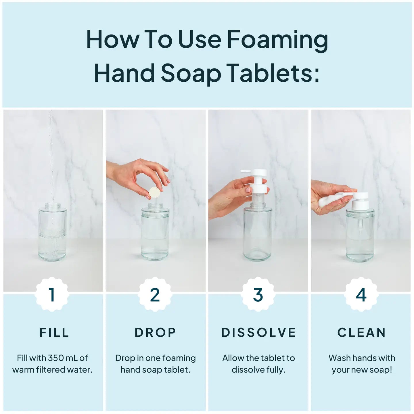 Unscented Foaming Hand Soap Tablet