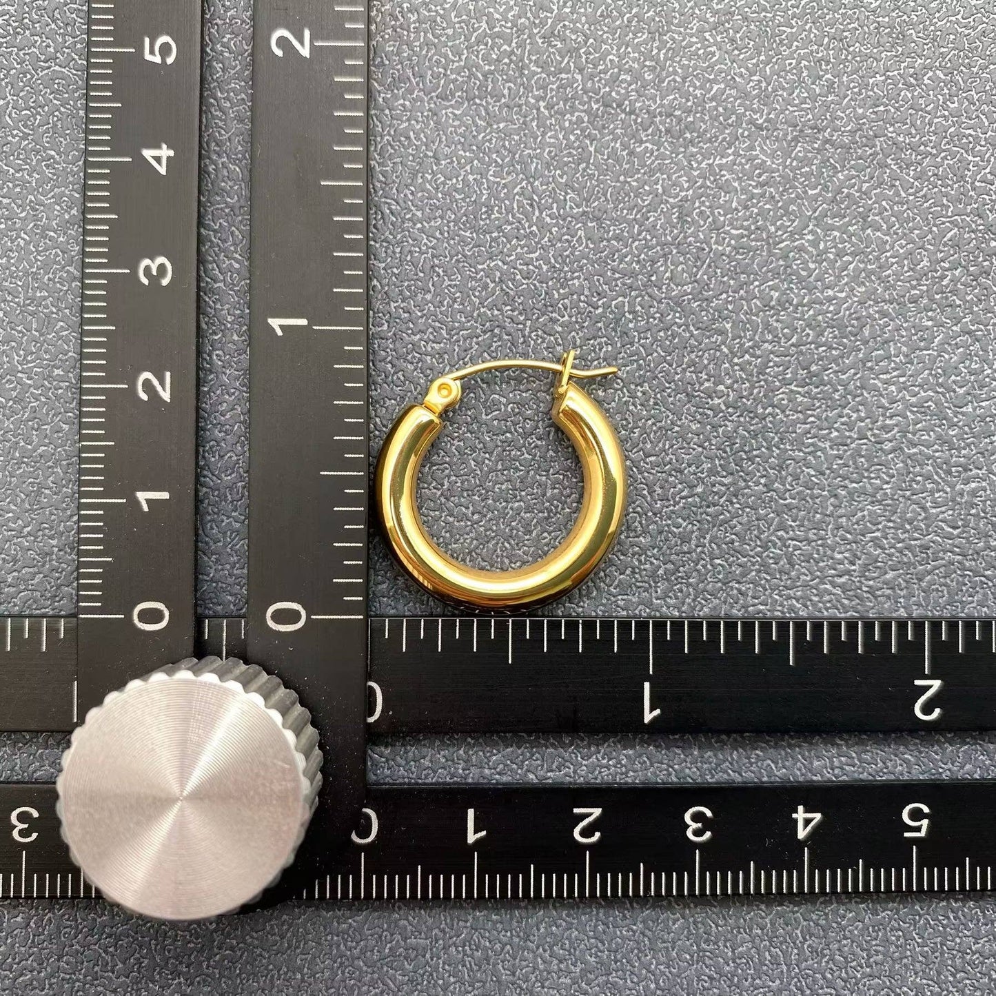 Glossy Hoop Earrings