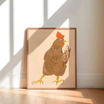 Spring Chicken Art Print