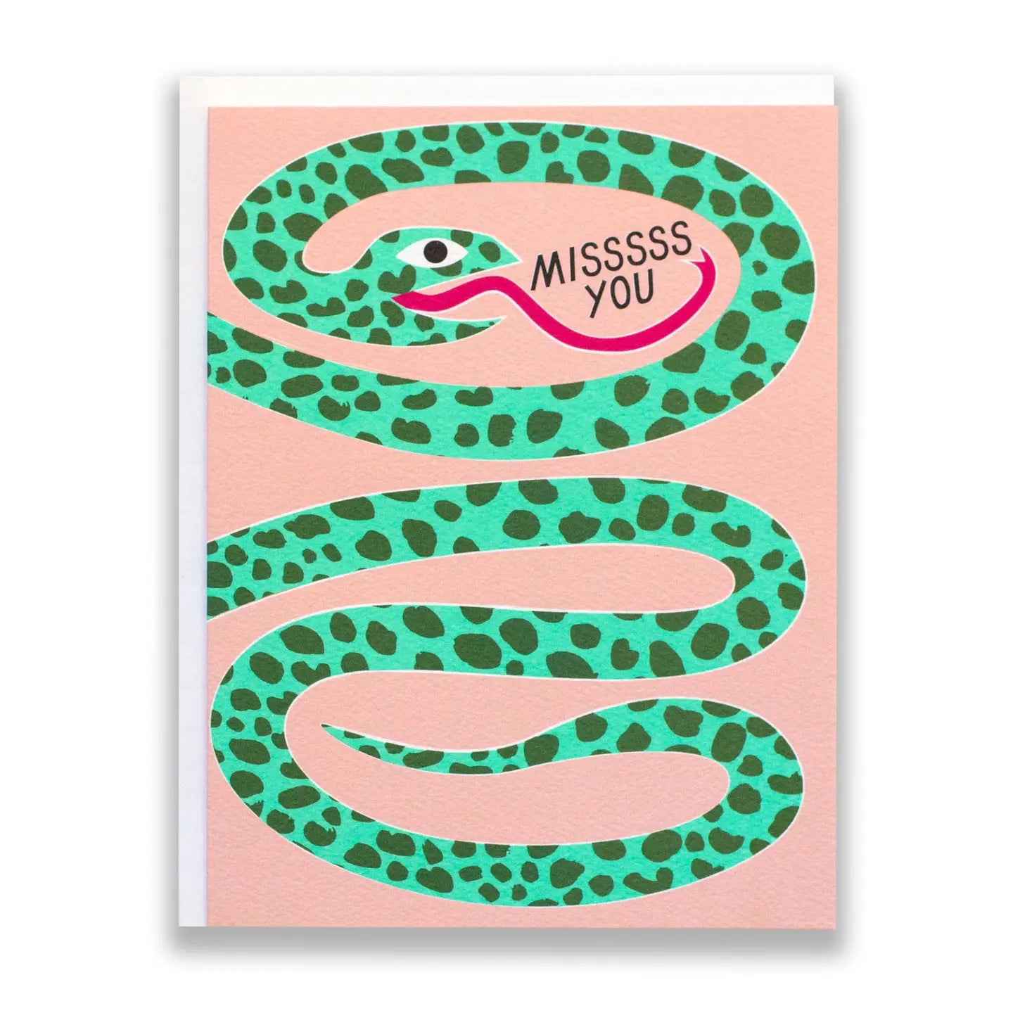 Miss You Snake Card