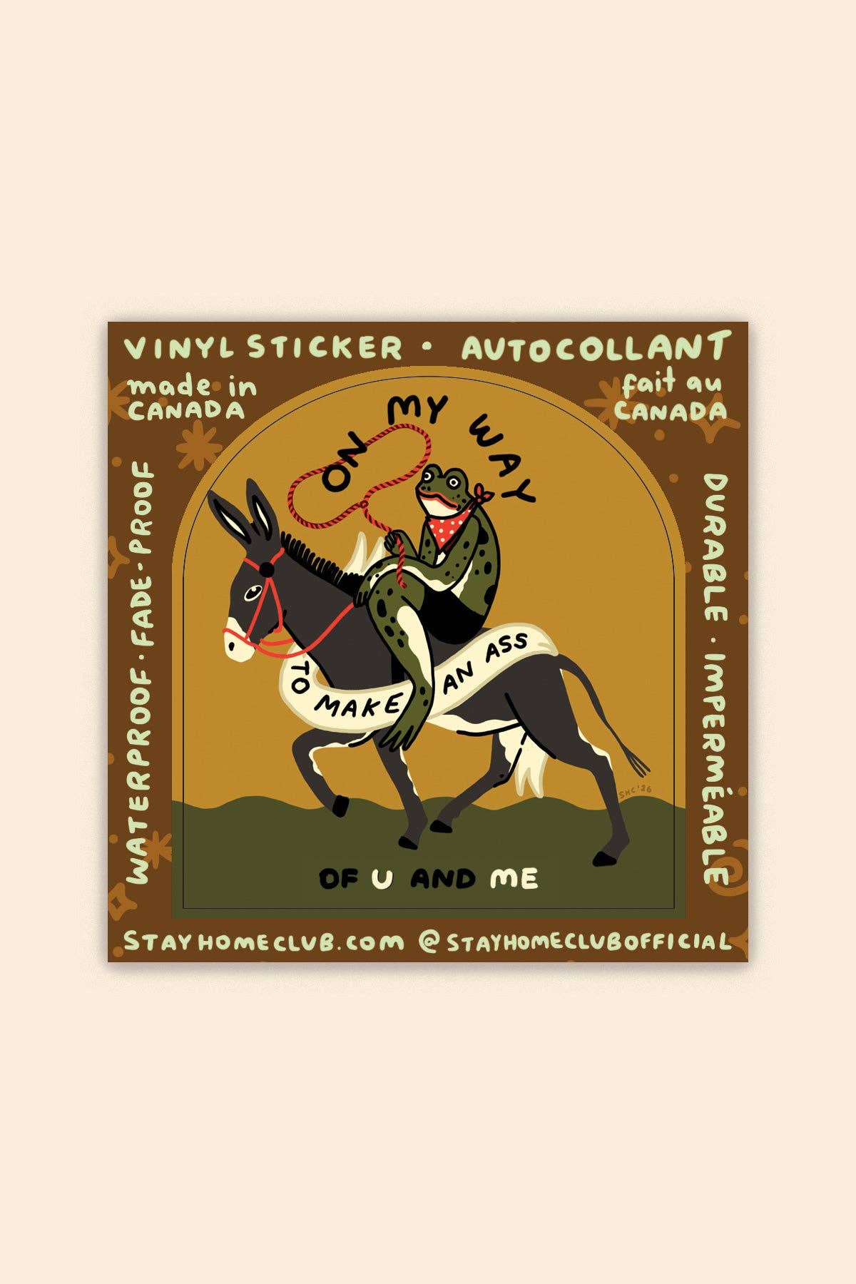 Make an Ass Sticker Vinyl Sticker