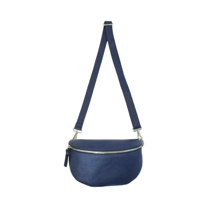 Grained Leather Belt Bag - Camel