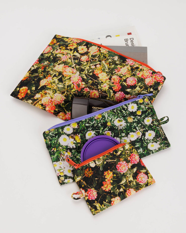 Flat Pouch Set Photo Florals